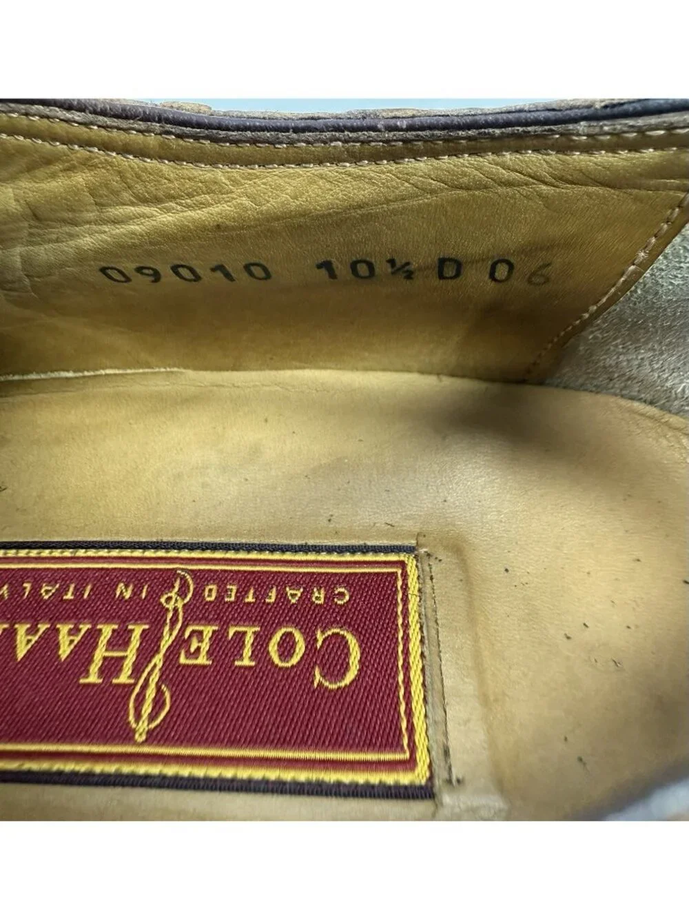 Vintage Cole Haan Genuine Crocodile Oxford Dress Shoes Size 10.5 D Made In Italy